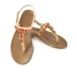 Red Jeweled Sandals